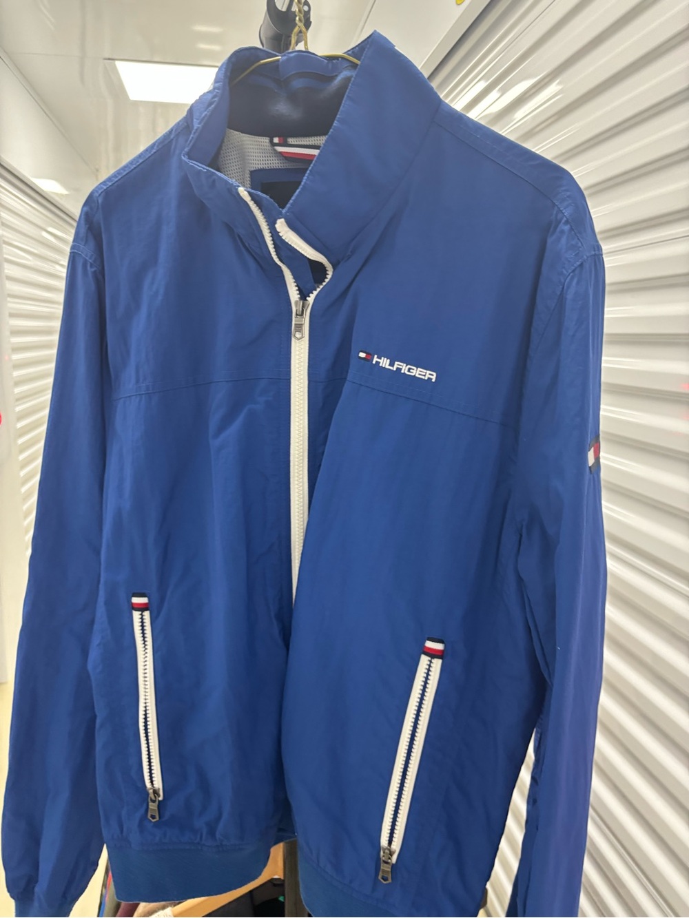 Tommy Hilfiger Men’s Royal Blue Windbreaker Jacket